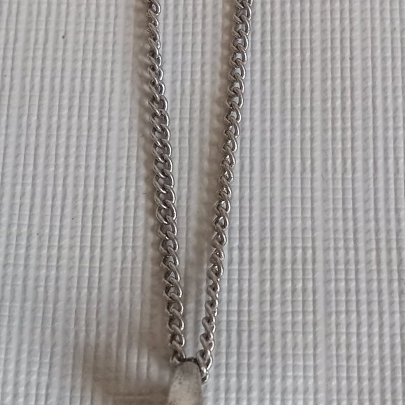 Long Silver Toned and Multicolored Rhinestone Encrusted Peacock Pendant Necklace - Picture 5 of 8